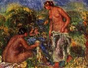 Pierre-Auguste Renoir Badende Frauen oil painting on canvas